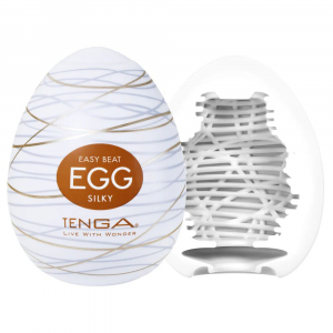 Мастурбатор "Tenga Egg Silky" с 3-D рельефом